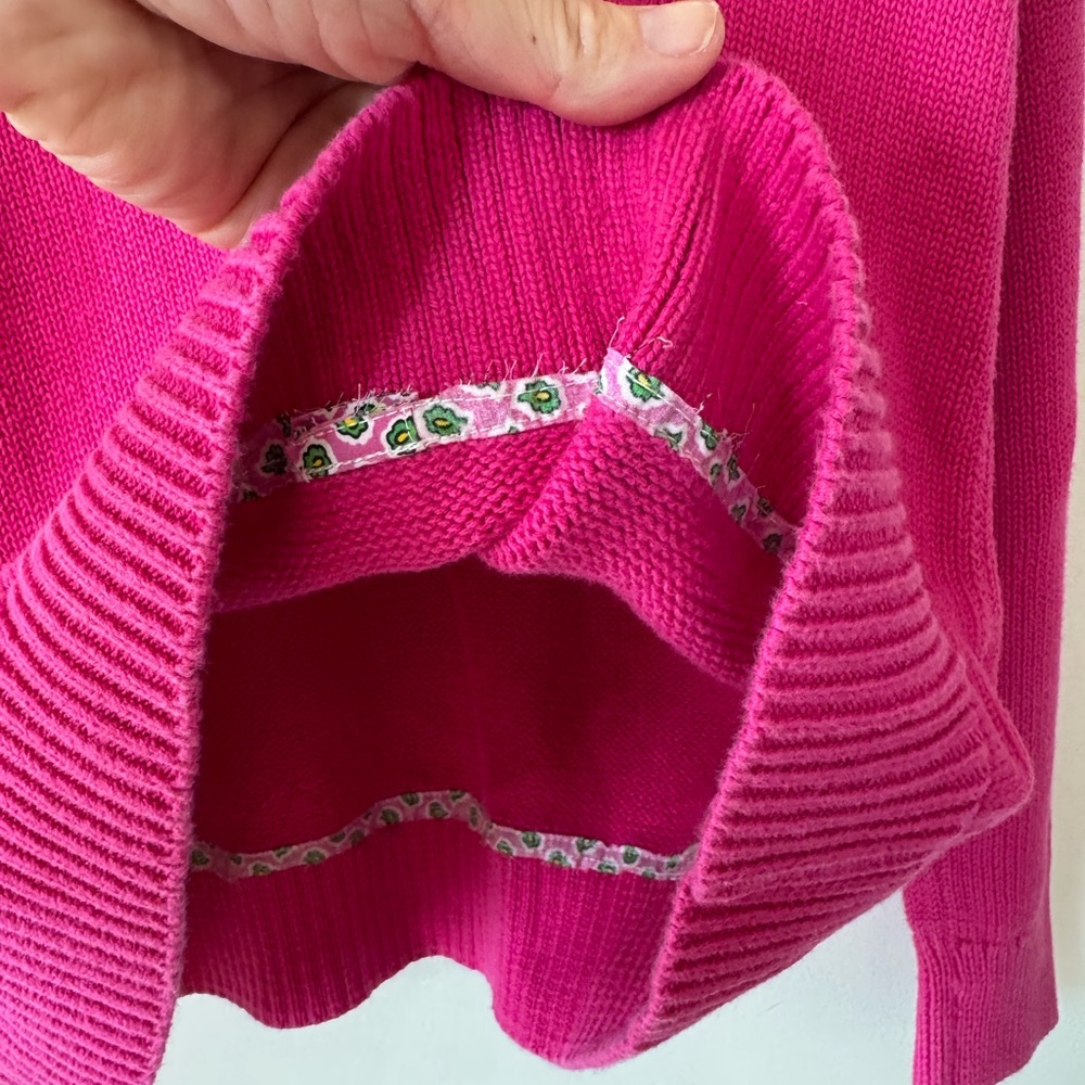 Lauren Ralph Lauren Pink Twofer Sweater Paisley Shirt S - Picture 4 of 5